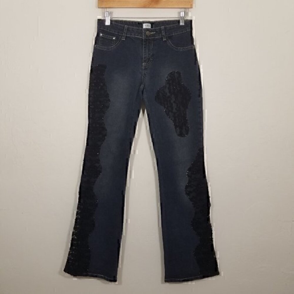 Cache Lace Stretch Jeans Size 2‎